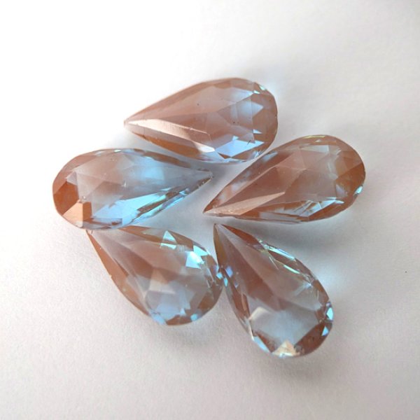 画像1: サフィレットルース ペア型B1 約1.5cm×8mm (1)