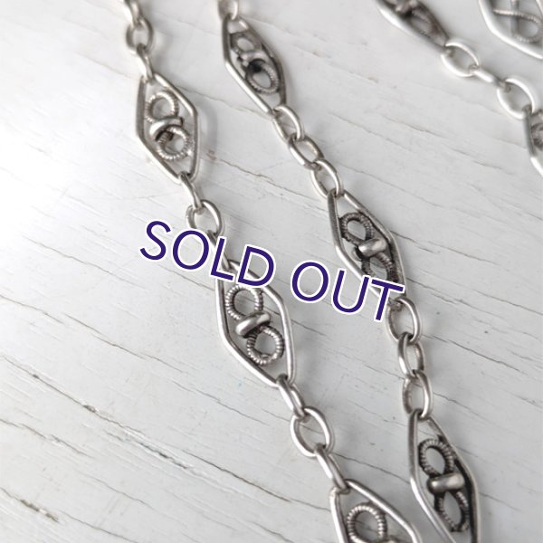 画像5: 銀製フィリグリー細工のチェーンネックレス (5)