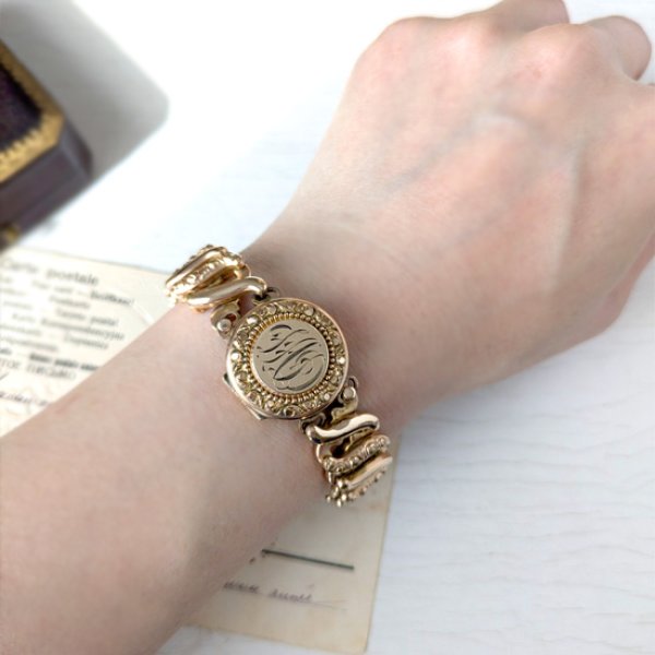 画像12: イニシャル『FAD』スウィートハートブレスレット (12)