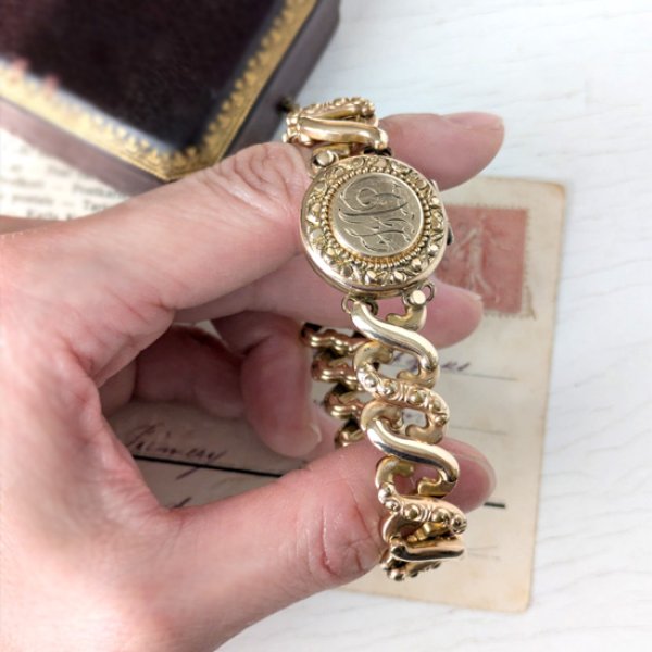 画像9: イニシャル『FAD』スウィートハートブレスレット (9)