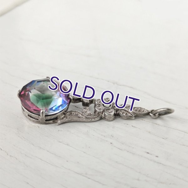 画像3: アイリスガラス小花のペンダント (3)