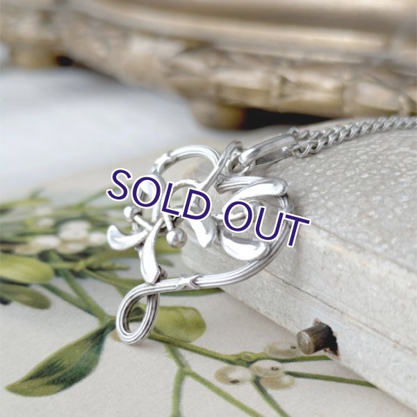 画像4: ヤドリギのノットハートペンダント（チェーン付） (4)