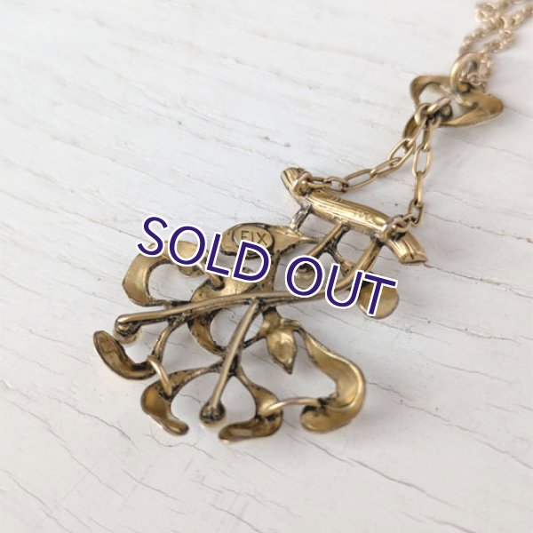 画像7: FIX ヤドリギのゴールドペンダント (7)