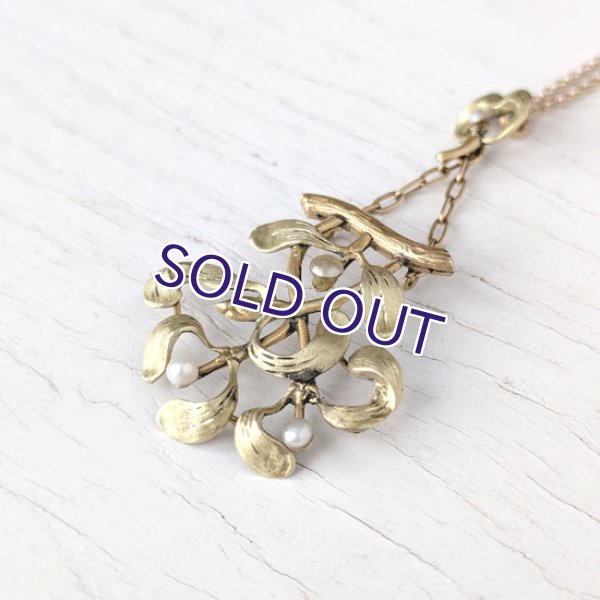 画像4: FIX ヤドリギのゴールドペンダント (4)