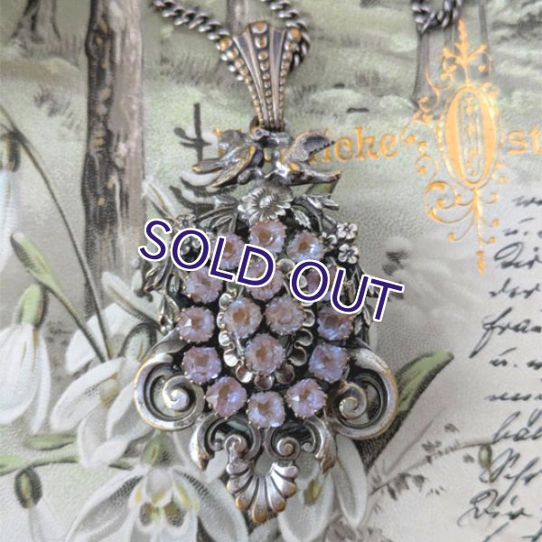 画像2: 藤色サフィレットロケットペンダント（チェーン付） (2)