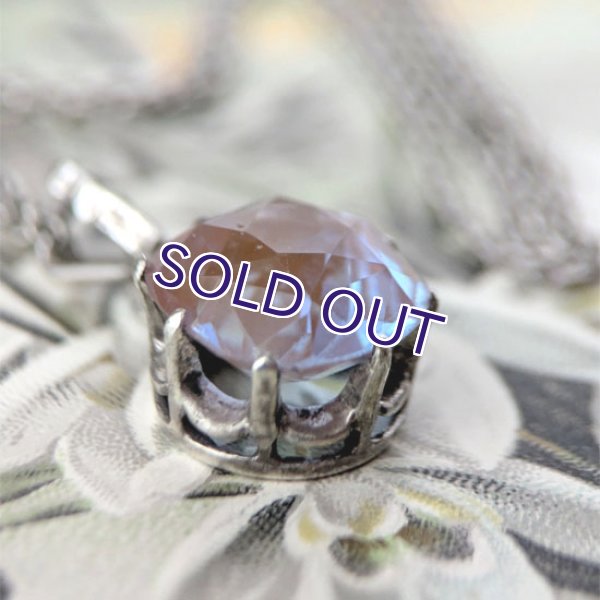 画像4: クッション型サフィレット一粒ペンダント（チェーン付） (4)