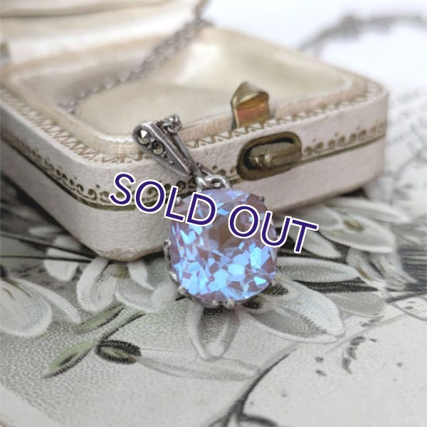 画像11: クッション型サフィレット一粒ペンダント（チェーン付） (11)