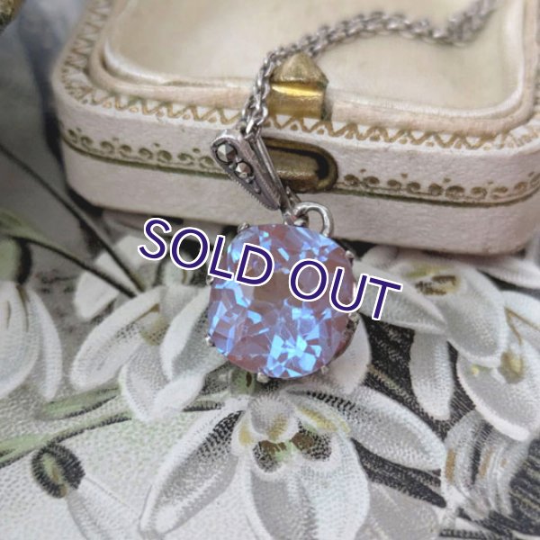 画像10: クッション型サフィレット一粒ペンダント（チェーン付） (10)