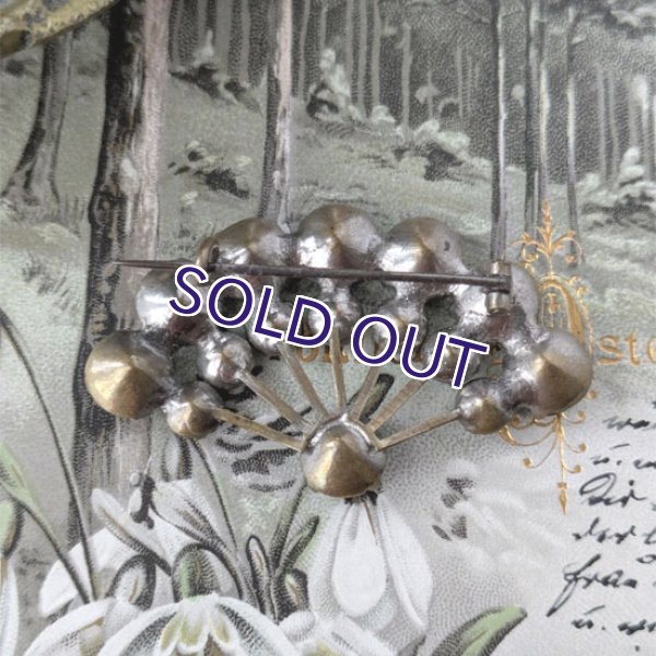 画像9: サフィレット大きなファンブローチ (9)