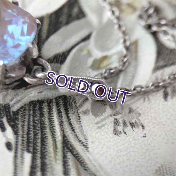 画像5: クッション型サフィレット一粒ペンダント（チェーン付） (5)