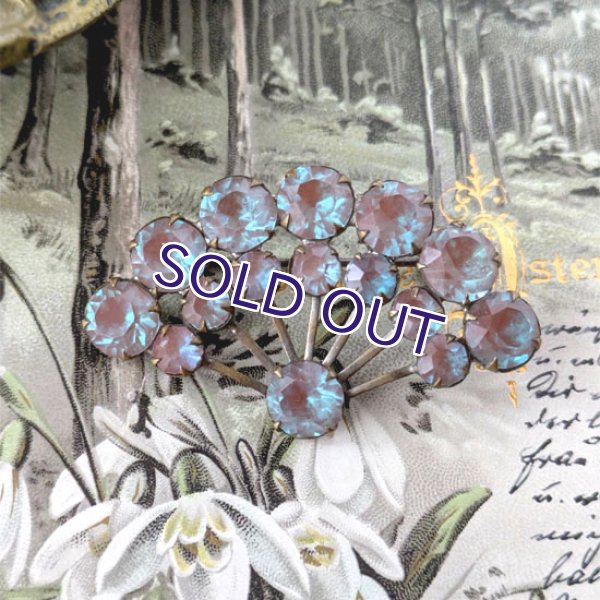 画像2: サフィレット大きなファンブローチ (2)